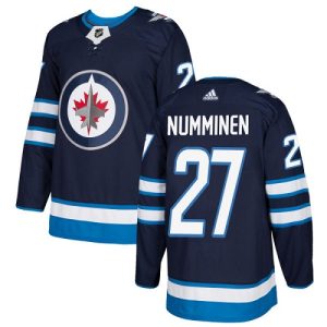 Herren Winnipeg Jets Eishockey Trikot Teppo Numminen #27 Authentic Navy Blau Heim